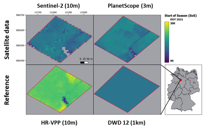 The comparison of derived SOS with the references 