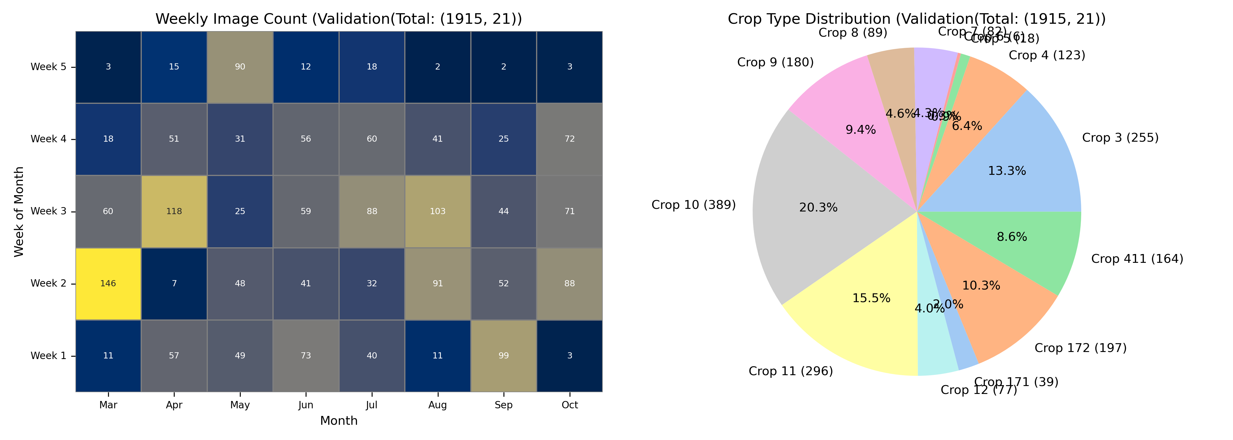 The distributions of the balanced datasets 