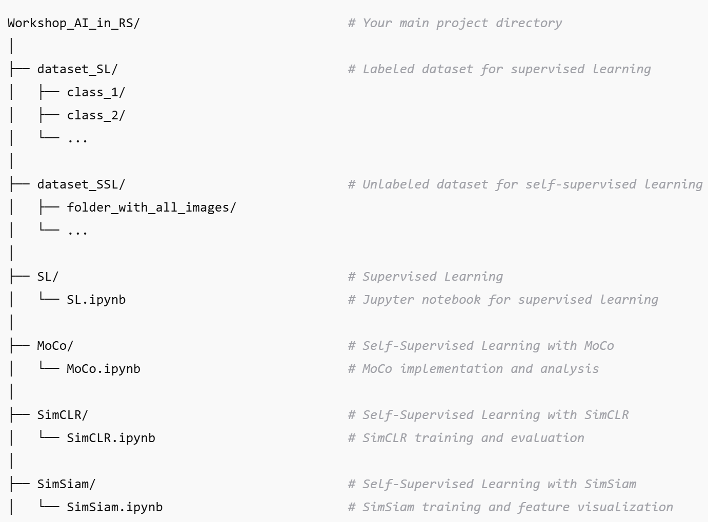 local environment file structure